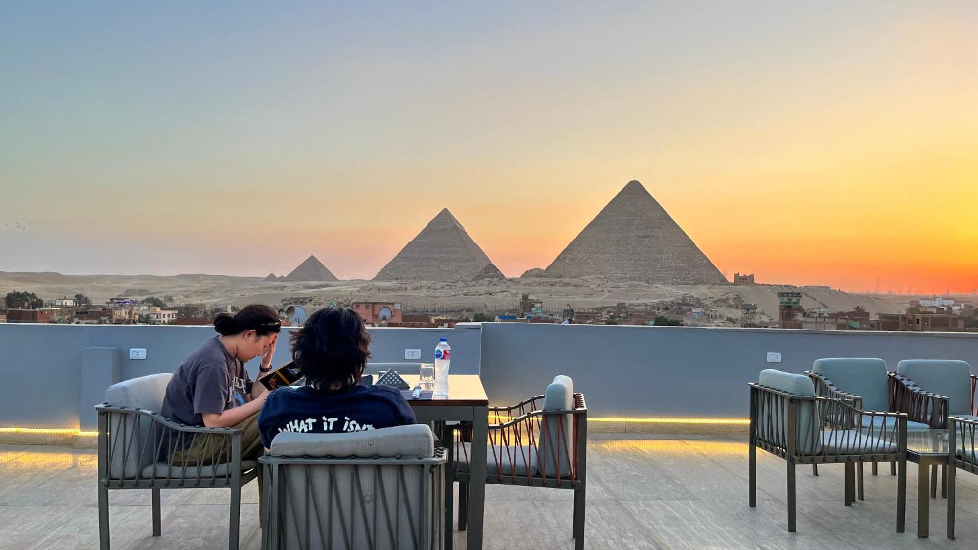 Pyramids Hotel Kafrat al Jabal ภายนอก รูปภาพ